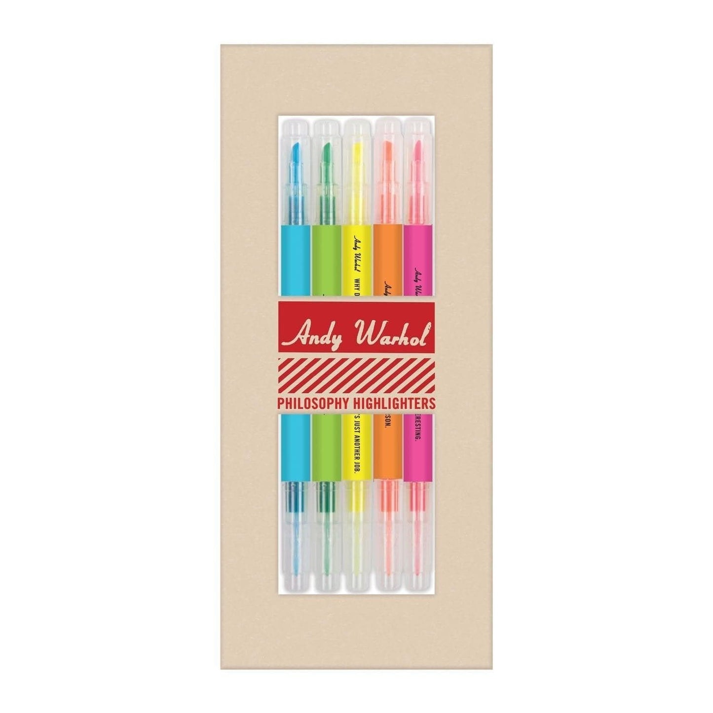 Andy Warhol Philosophy Highlighter Set