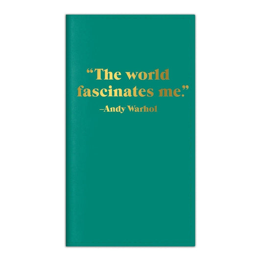 Andy Warhol Quotation Travel Journal - MAIA HOMES