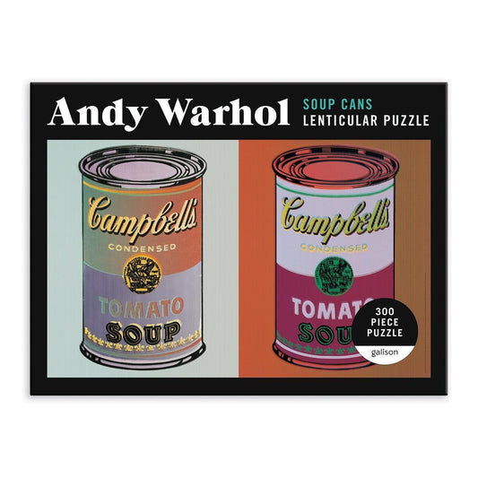 Andy Warhol Soup Cans 300 Piece Lenticular Jigsaw Puzzle - MAIA HOMES
