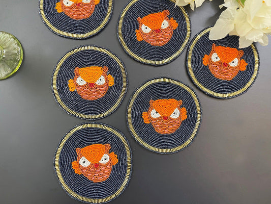 Angry Birds Beaded Round Coasters - MAIA HOMES