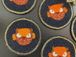 Angry Birds Beaded Round Coasters