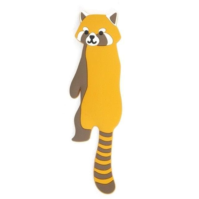 Animal World Fridge Hook Key Yellow Raccoon