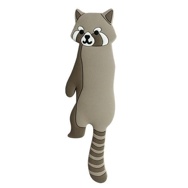 Animal World Fridge Hook Key Gray Raccoon