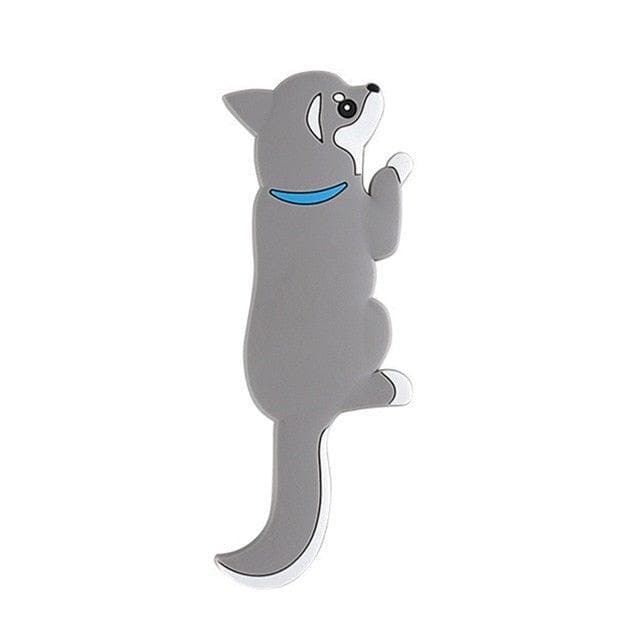 Animal World Fridge Hook Key Gray dog