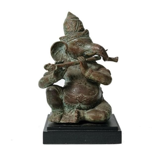 Antique Sitting Ganesh Figurine