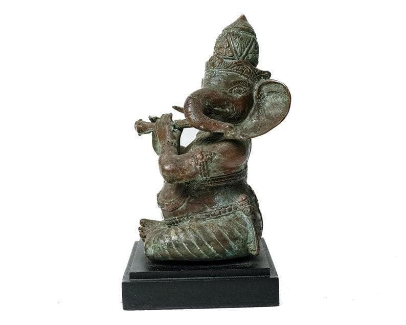 Antique Sitting Ganesh Figurine