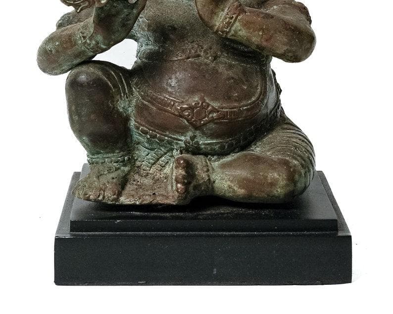 Antique Sitting Ganesh Figurine - MAIA HOMES