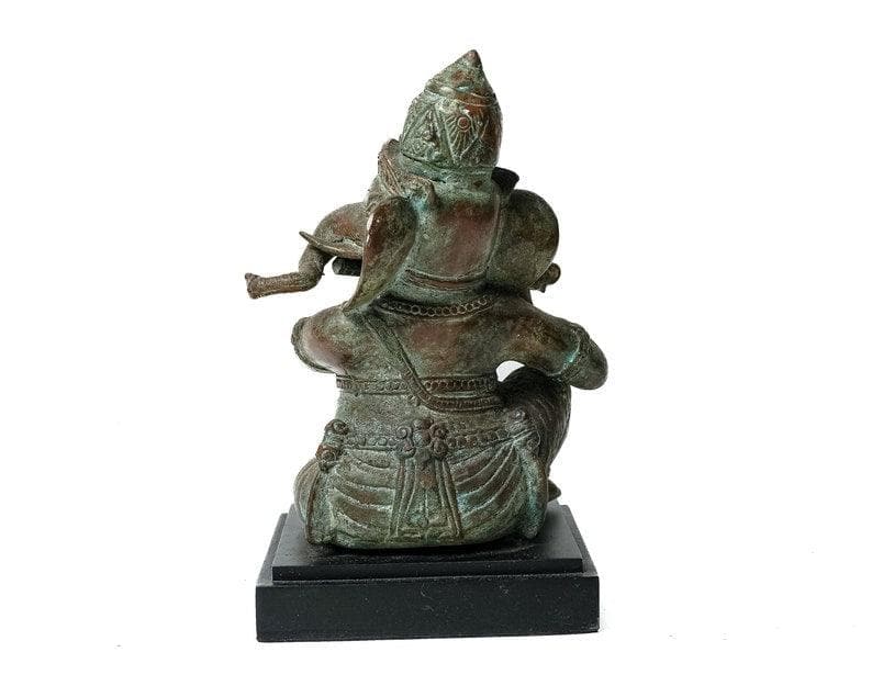 Antique Sitting Ganesh Figurine