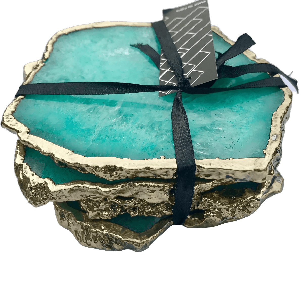 Aqua Agate Coaster - Set of 4