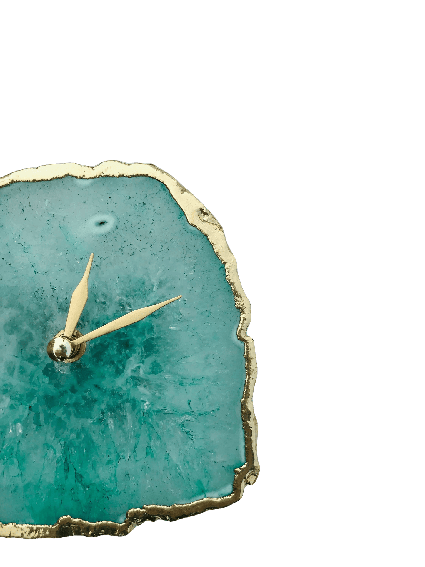 Aqua Agate Desk Wall Clock - MAIA HOMES