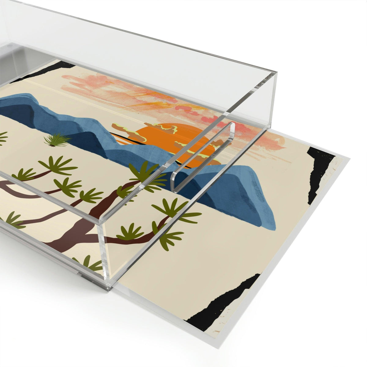 Arizona Summer Desert Acrylic Serving Tray