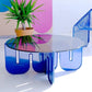 Art Deco Acrylic Round Coffee Table - MAIA HOMES