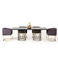 Art Deco Golden Fish Scale Dining Table - MAIA HOMES