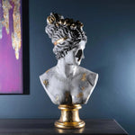 Artemis Diana Bust Sculpture Gray