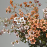 Artificial Autumn Plum Blossoming Flower Stems - 2 pcs