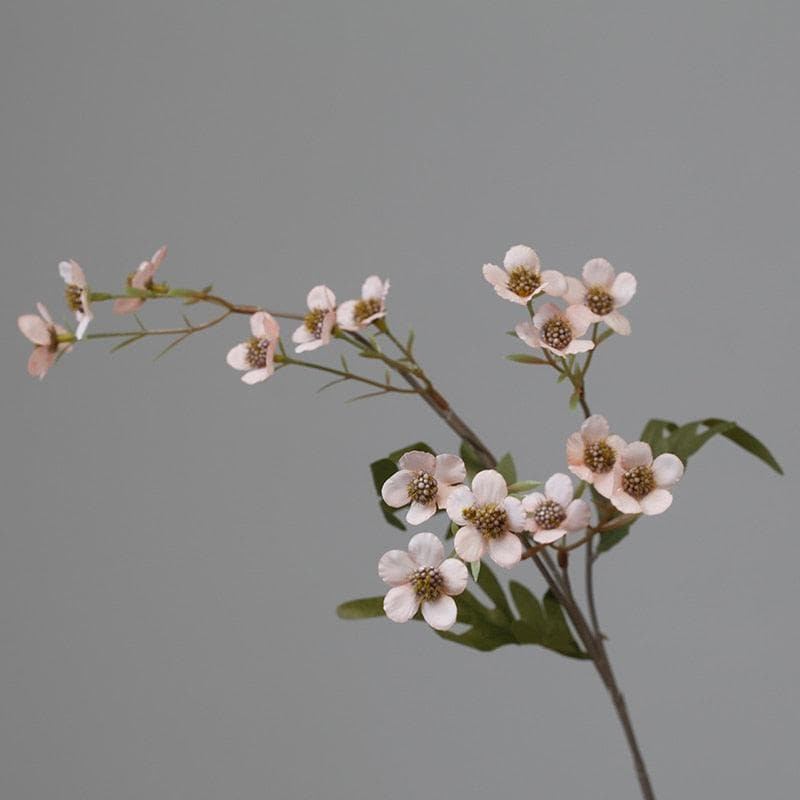 Artificial Autumn Plum Blossoming Flower Stems - 2 pcs pink