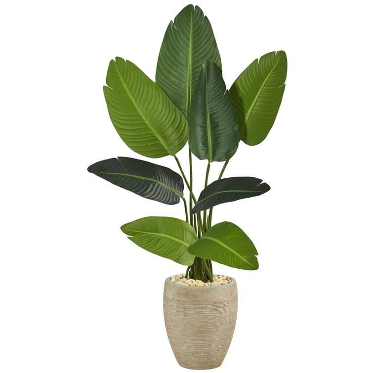 Artificial Banana Leaf Tree in Planter Default Title