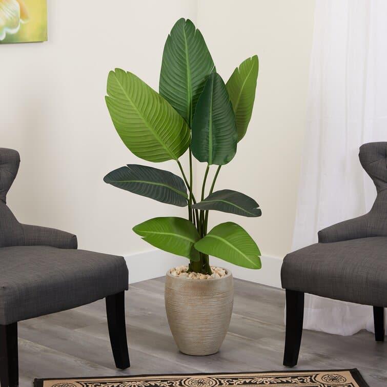 Artificial Banana Leaf Tree in Planter