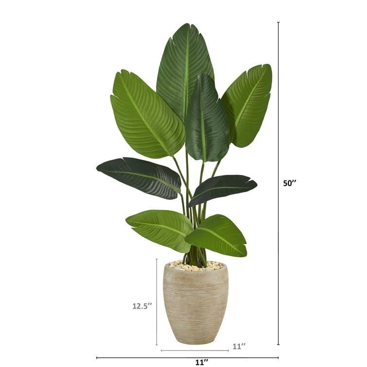 Artificial Banana Leaf Tree in Planter