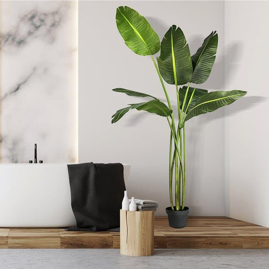 Artificial Banana Leaf Tree in Pot - MAIA HOMES