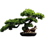 Artificial Bonsai Arrangement with Real Tree Trunk