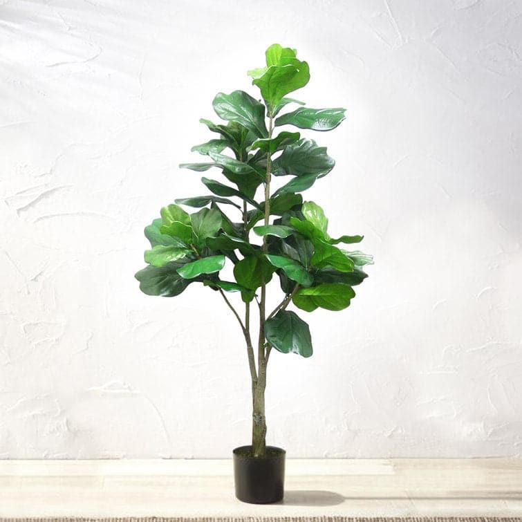 Artificial Fiddle Leaf Fig Plant in Planter