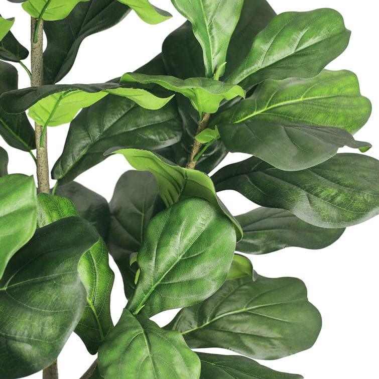 Artificial Fiddle Leaf Fig Plant in Planter - MAIA HOMES