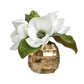 Artificial Magnolia Arrangement in a Gold Pot - MAIA HOMES