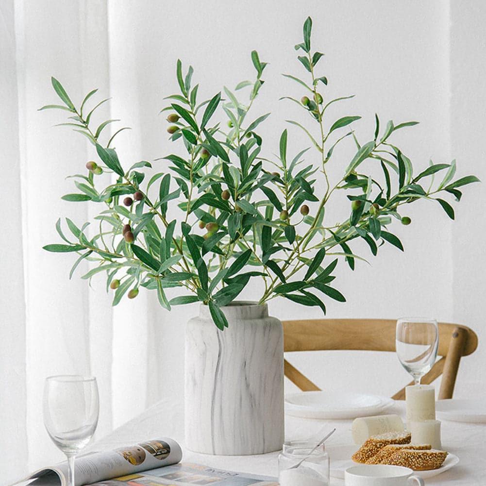 Artificial Olive Branch with Fruits