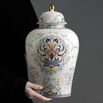 Asian Inspired Motif Ginger Jar