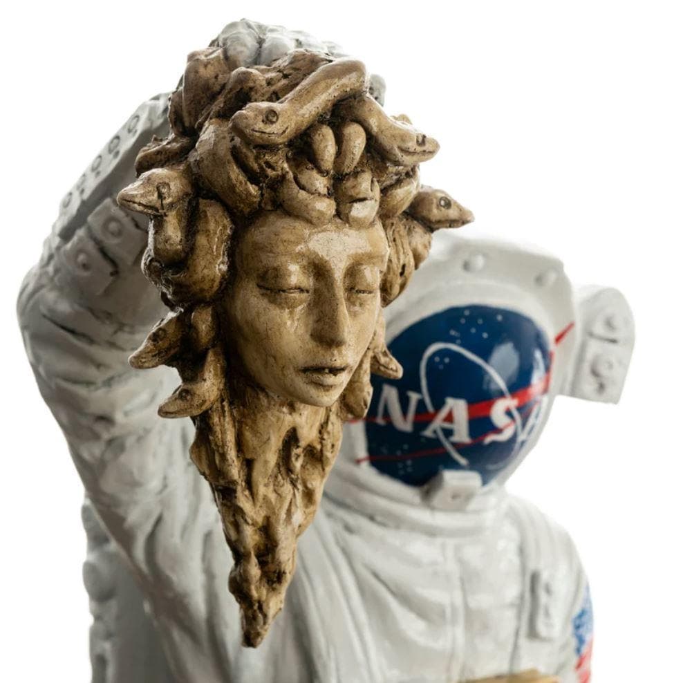 Astronaut and Perseus Grande Statue