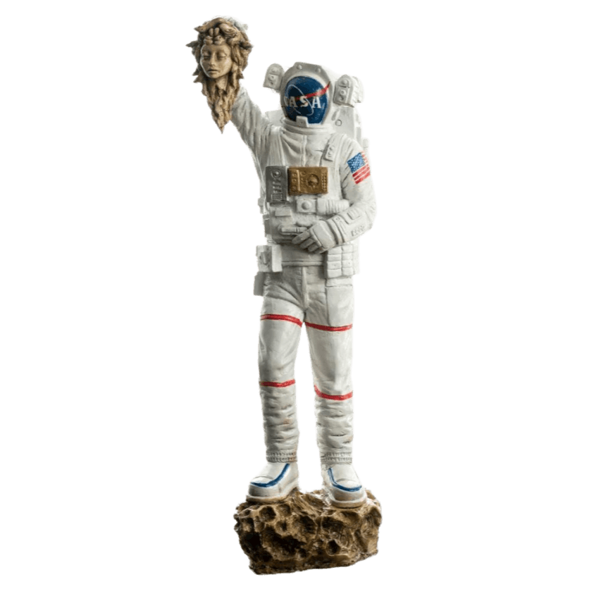 Astronaut and Perseus Grande Statue