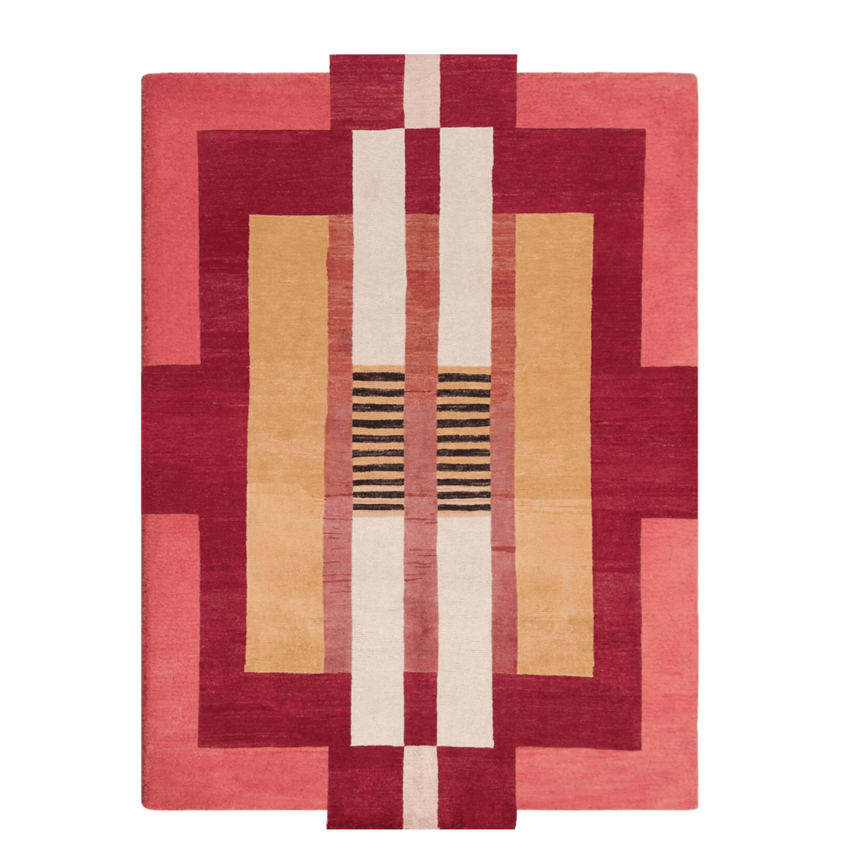 Atzec Red Hand Tufted Wool Rug