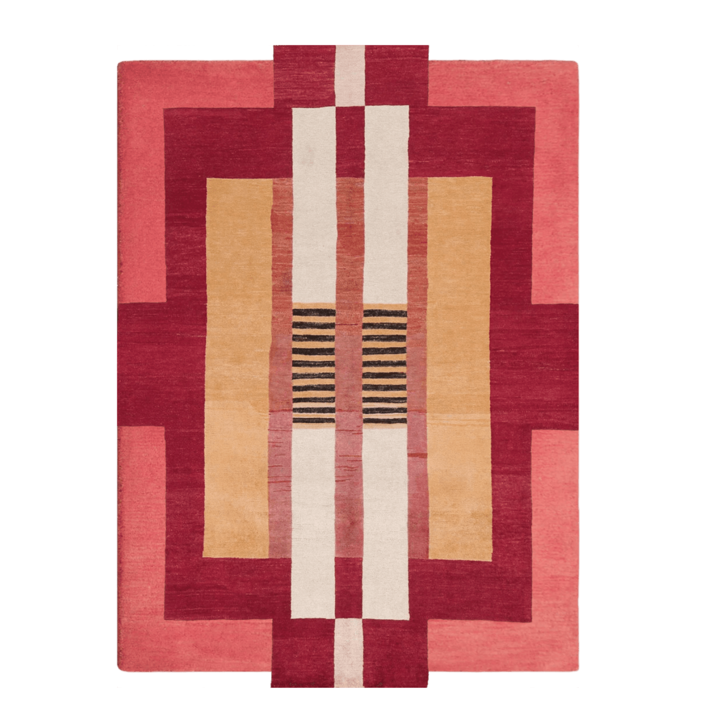 Atzec Red Hand Tufted Wool Rug - MAIA HOMES