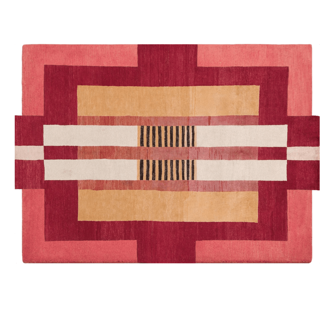 Atzec Red Hand Tufted Wool Rug - MAIA HOMES