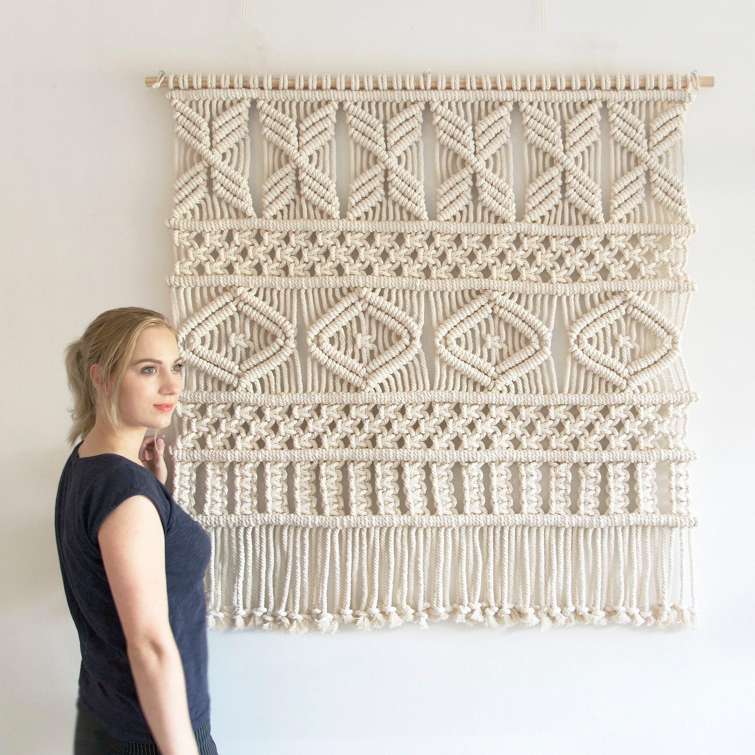 AVA Large Macrame Wall Hanging