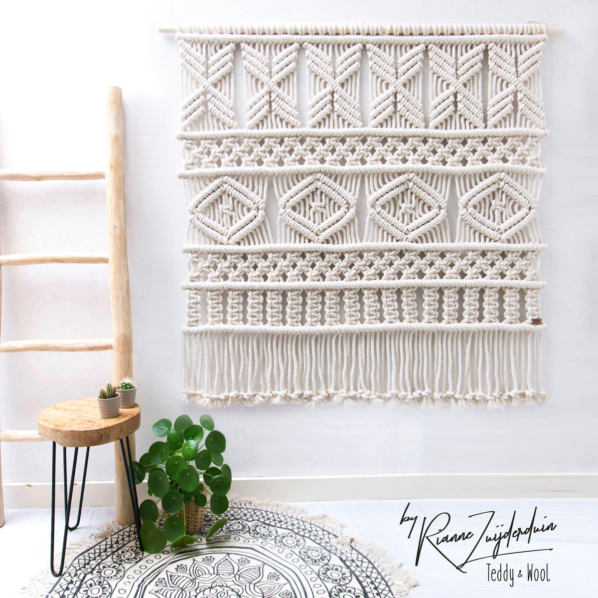 AVA Large Macrame Wall Hanging