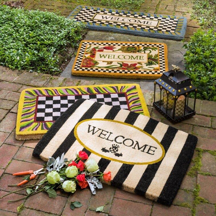 Awning Stripe Welcome Mat