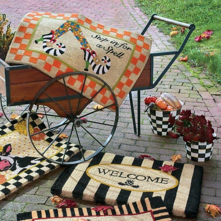 Awning Stripe Welcome Mat