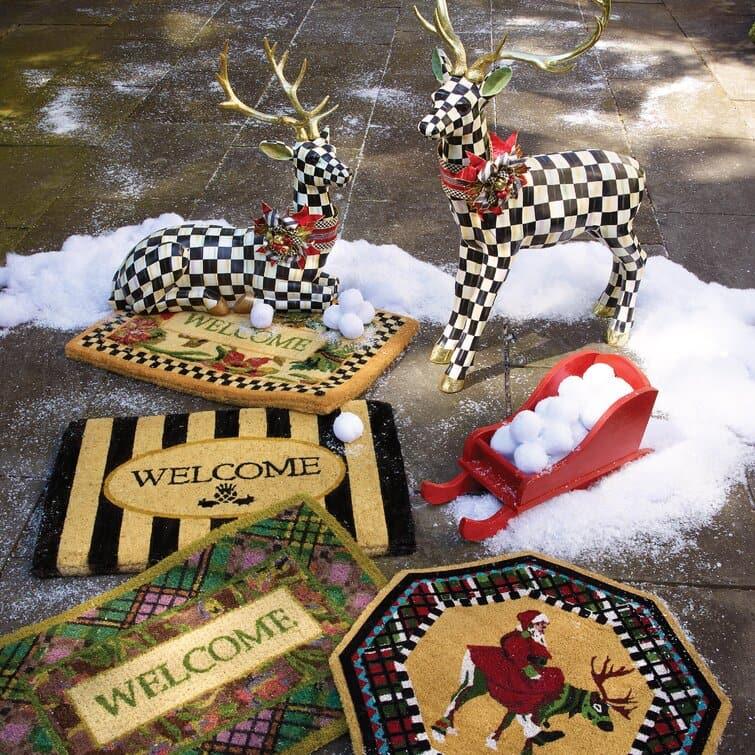 Awning Stripe Welcome Mat