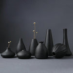 Baby Black Ceramic Vase