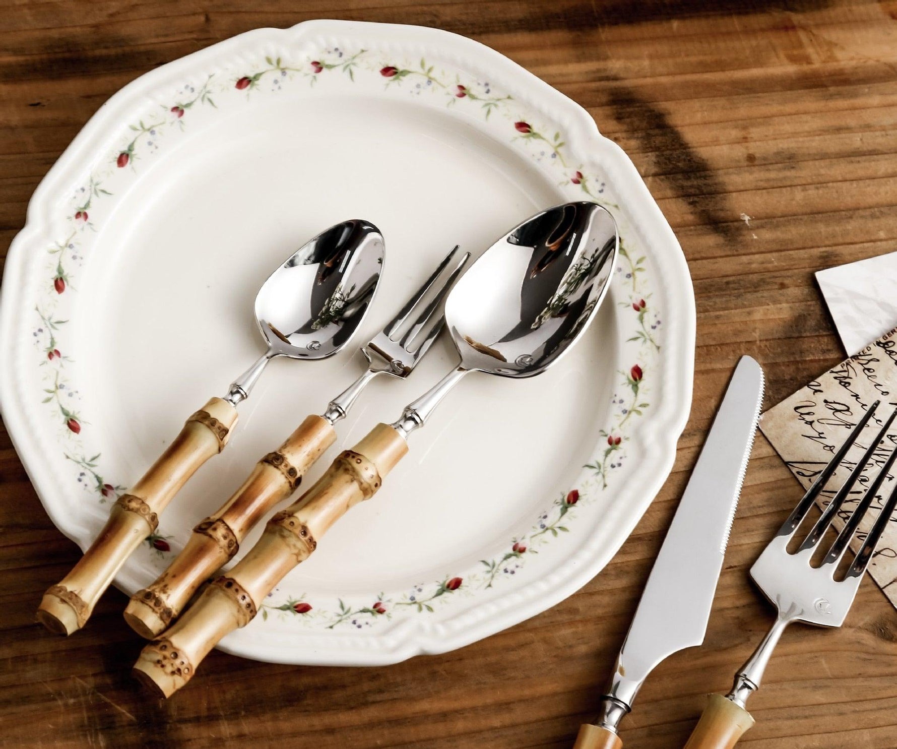 Bamboo Handle Flatware Cutlery