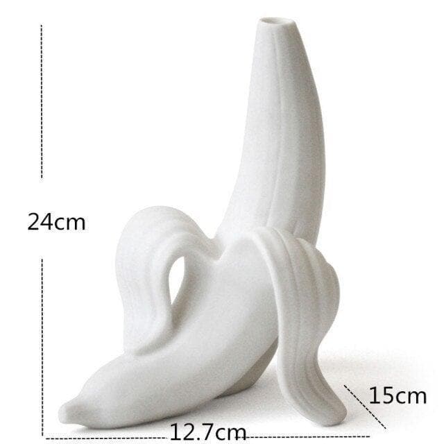 Banana Figurine Floral Vase