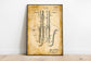 Bass Clarinet Patent Print| Framed Art Print