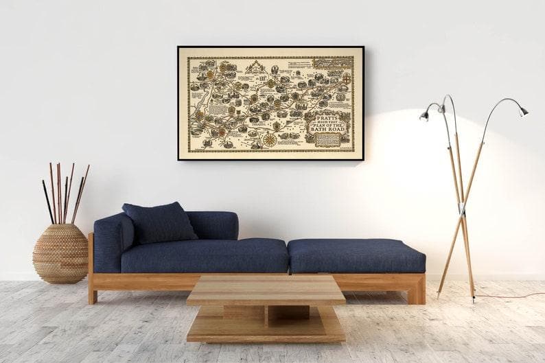 Bath, England Map Poster| Somerset Map Print