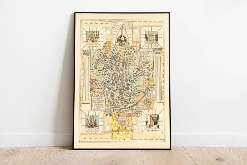 Bath Map Print| Art History - MAIA HOMES