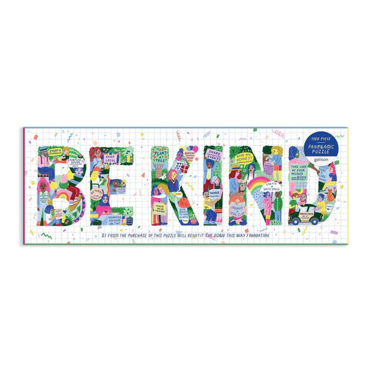 Be Kind 1000 Piece Panoramic Jigsaw Puzzle - MAIA HOMES