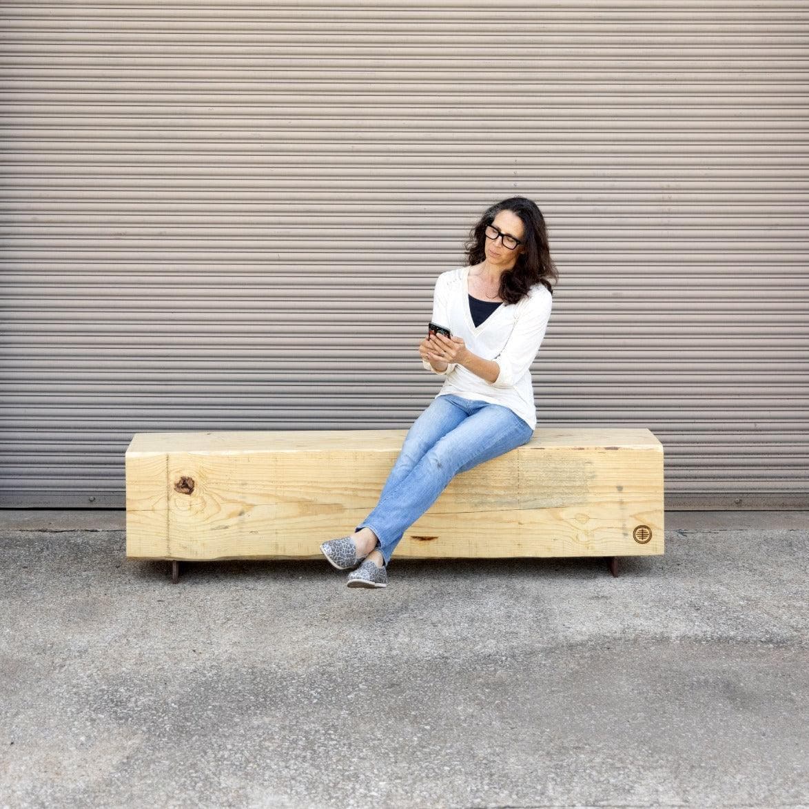 Beam Bench | Large Reclaimed Wood Bench