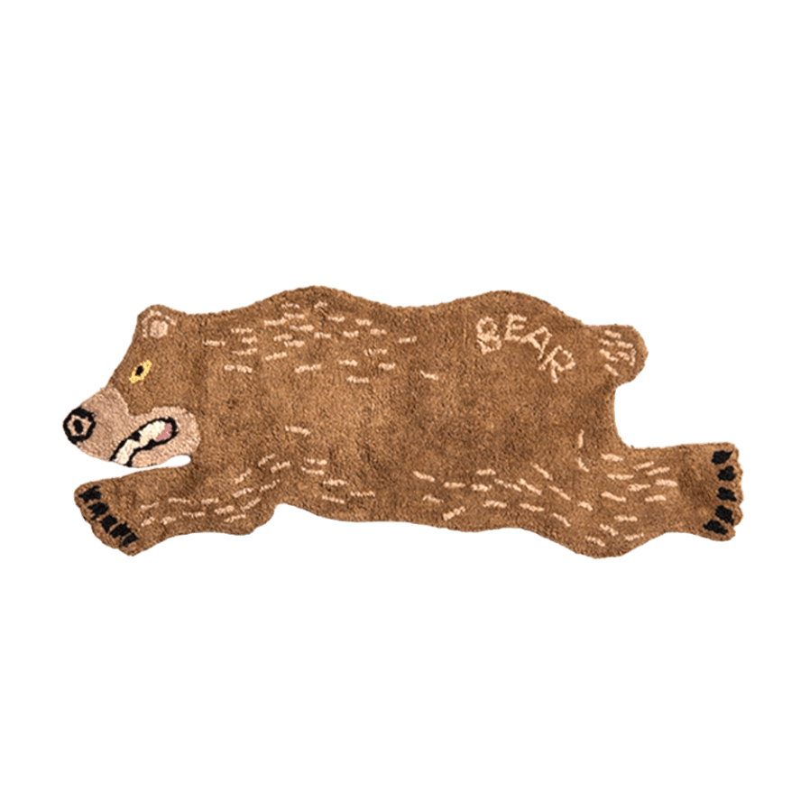 Bear Shaped Tufted Cotton Bath Mat Rug