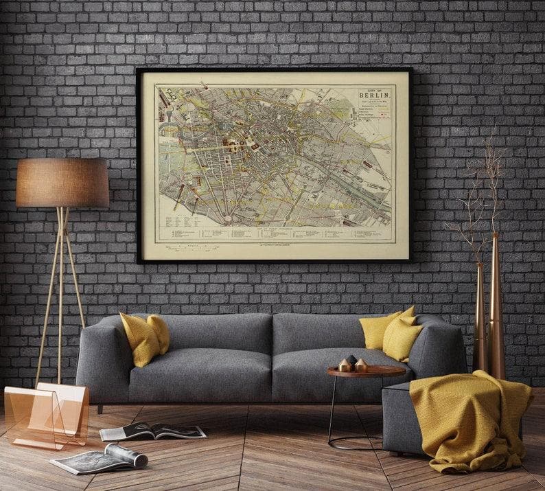 Berlin Map Print| Art History